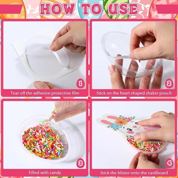 Create Easter Gifts Classroom Craft Project 36 Greeting Card w/ Candy Holders - Picture 2 of 6